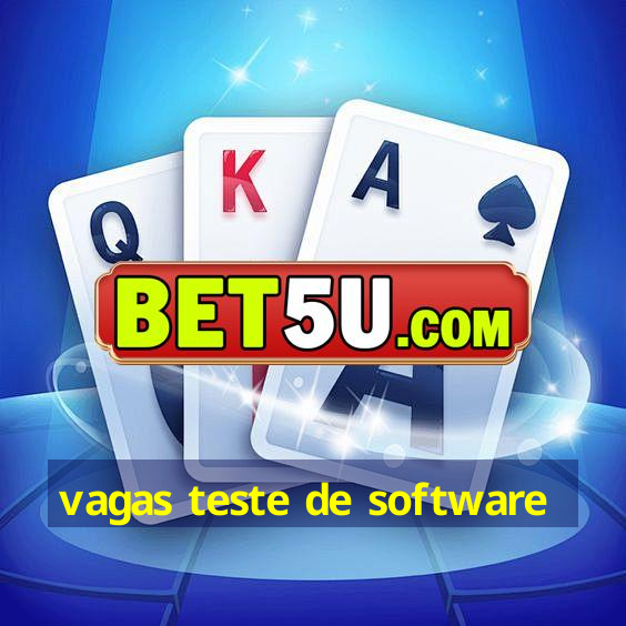 vagas teste de software